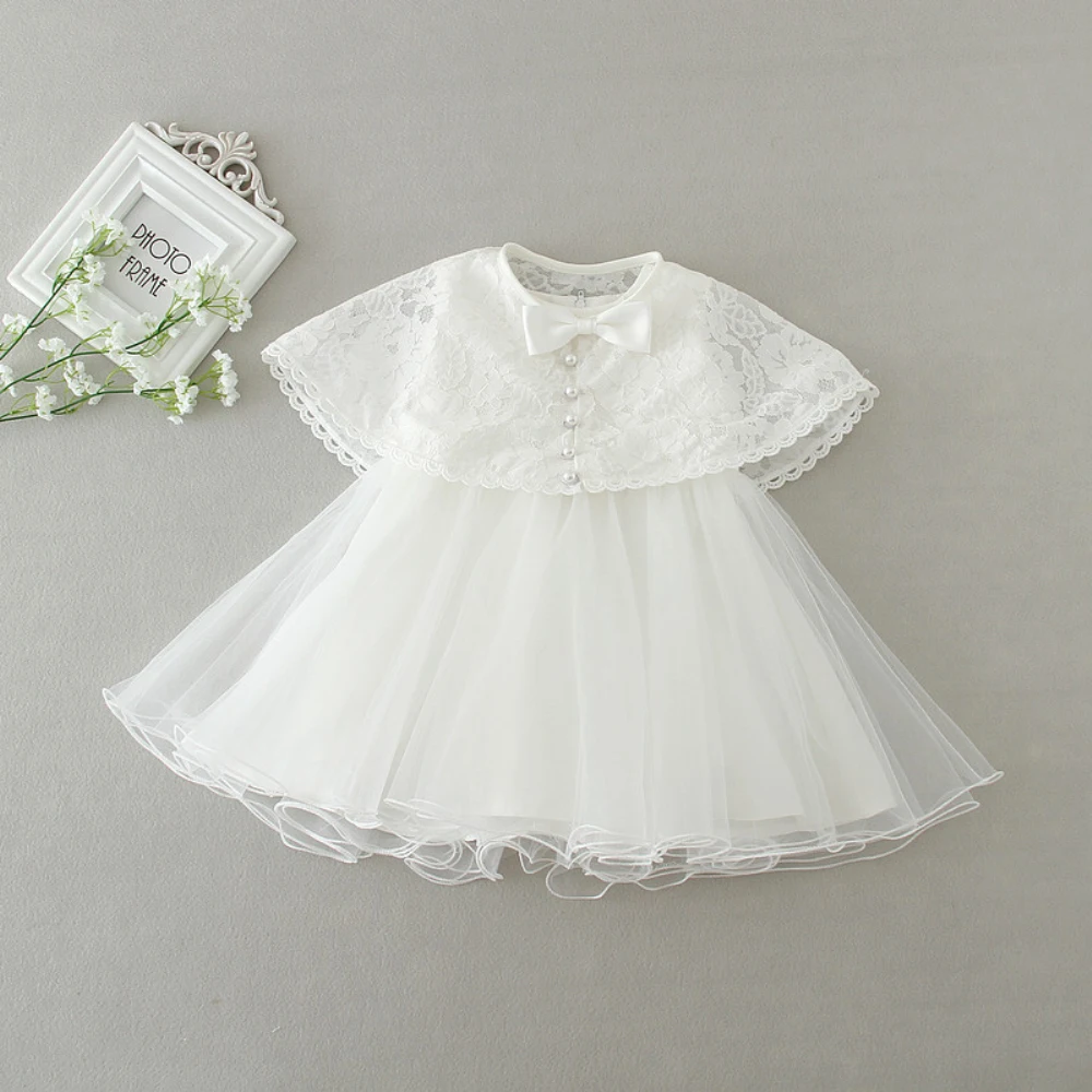 

First Birthday Girl Party Baby Dresses Clothes Newborn Baptism Frocks Wedding Party Gown