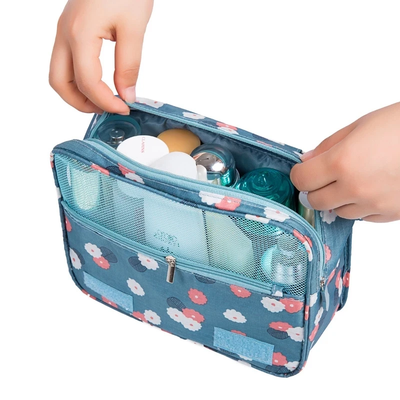 Cosmetic Bag Travel Hanging Toiletry kit Storage Makeup Organizer Collapsible Make Up Pouch 2021 New Woman Men Hook Shower Bags