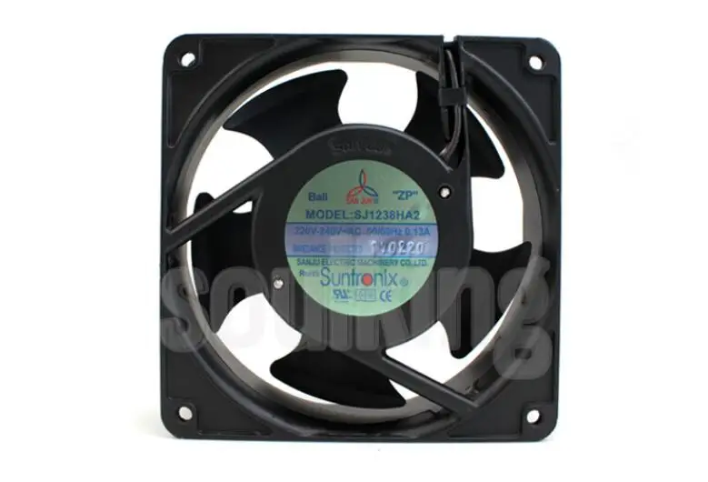 

San Jun SJ1238HA1 SJ1238HA2 SJ1238HA3 AC 120V 60Hz 120x120x38mm Server Cooling Fan