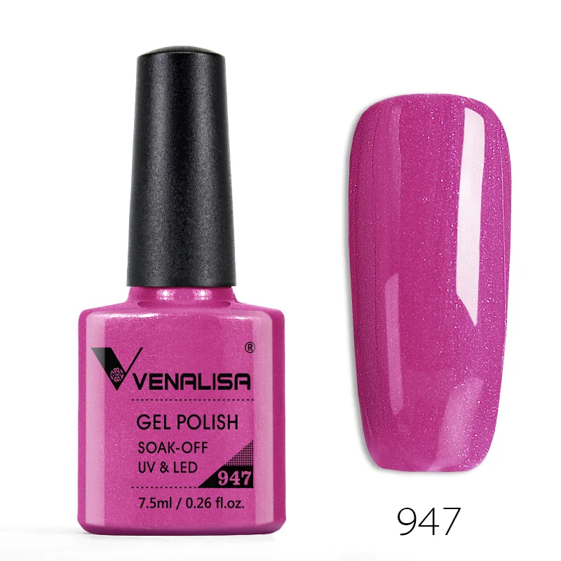 # 61508 Venalisa Gel Nail 7,5 ml Top Coat Top Base Coat Foundation voor UV Gel Polish Beste op Ali Nieuwe Stijl Nagellak Vernis