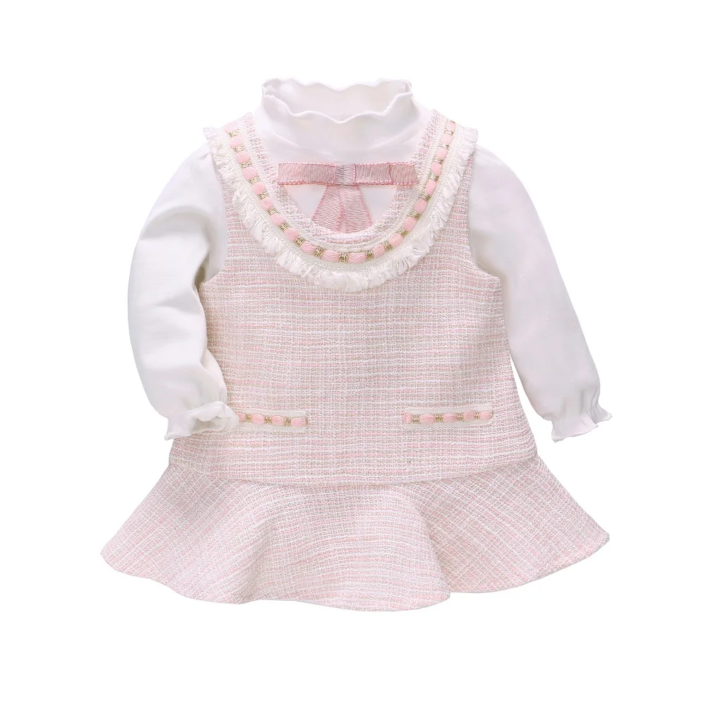 

Vlinder Baby Girls Dress Baby Clothes Spring Autumn Princess Style Cute Dress 2pcs set Birthday Long Sleeves Girl Dresses 9M-4T