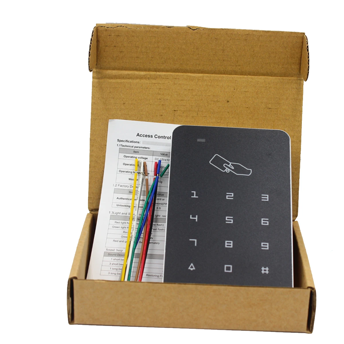 Sistema de Control de acceso con teclado Digital RFID, 125khz, controlador de bloqueo de puerta, lector de tarjetas RFID, sistema de Control de