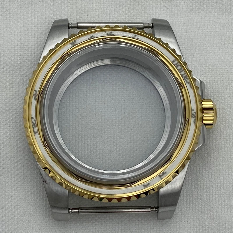 

Silvery And Gold 40mm Watch Accessory 316L Stainless Steel For Seiko Nh34 Nh35 Nh36/38 ETA 2824 Miyota 8215 Movement 28.5mm Dial