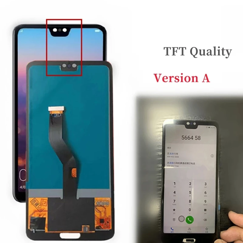 100% Tested For Huawei P20 Pro CLT-AL01 CLT-L29 CLT-L09 LCD Display With frame Touch Screen Digitizer Assembly for huawei p20pro