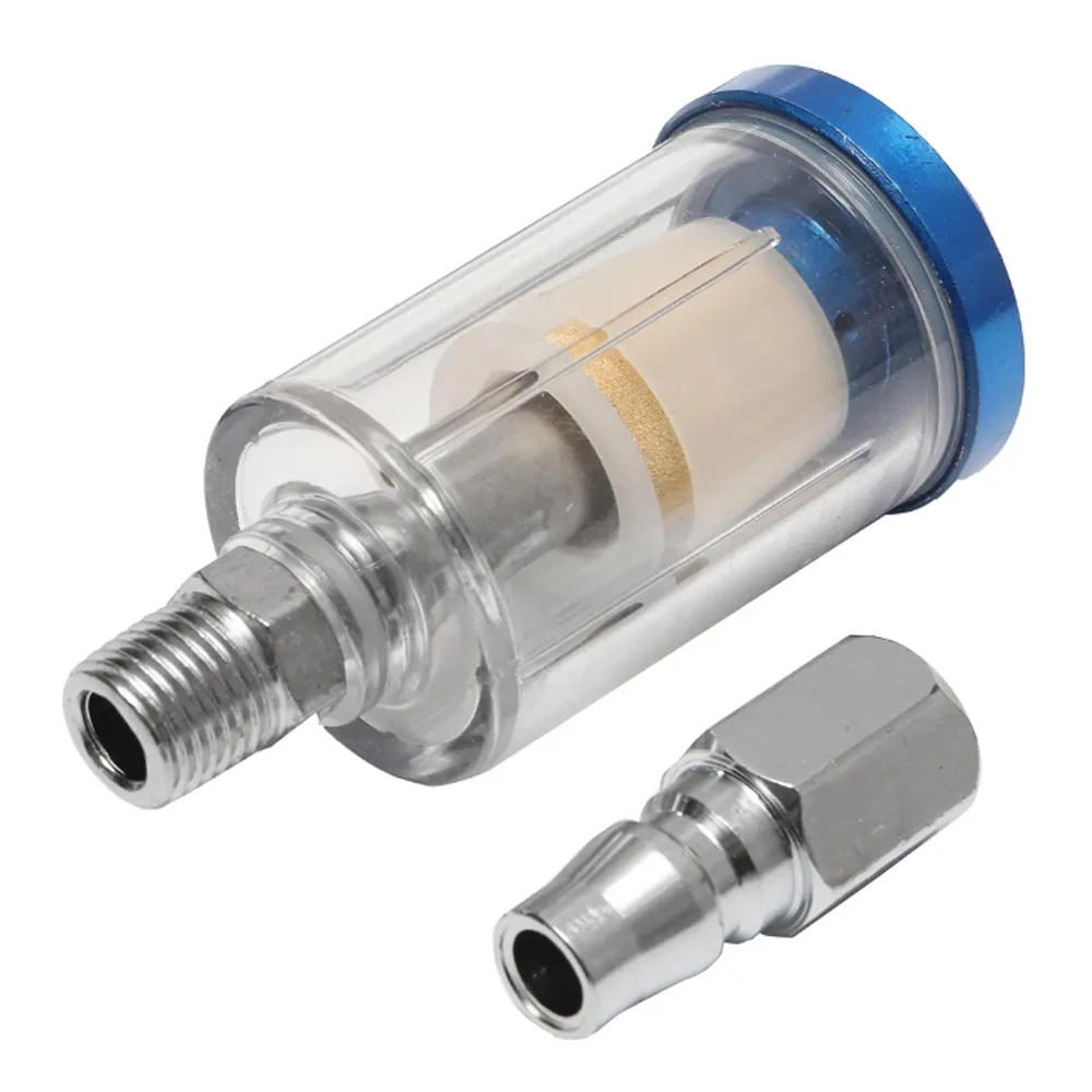 WENXING 1/4 "Acqua Olio Separatore In Linea D'aria Filtro del Tubo di Umidità Trappola Per Il Compressore A Spruzzo della Vernice della Pistola Pneumatica Parti di Utensili