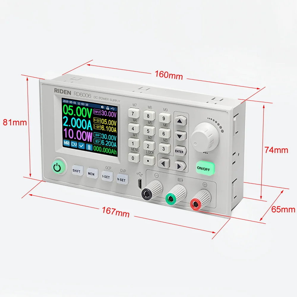 RD RD6006 RD6006W DC - DC Voltage Current Converter Voltmeter 60V 6A USB WiFi Step-down Power Supply Module buck Voltage 40% Off