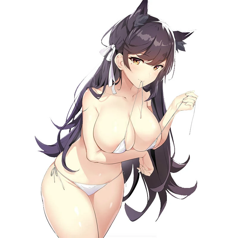 مثير الجمال أنيمي Atago Azur Lane لطيف مثير فتاة ملونة ملصقات السيارات ForBumper نافذة الكمبيوتر المحمول Motorcycauto ديكور KK16 * 11 سنتيمتر