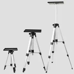 Projector Bracket, Portable Aluminum Tripod, Adjustable Multi-Function Stable Household Telescopic Micro-Projection Folding Tray