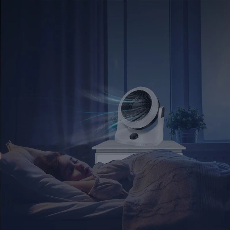 Kipas Mini Pendingin Udara Portabel Kipas Desktop Ultra-tenang Kreatif Kantor Kamar Tidur Listrik 3 Kecepatan Angin 220V 32W UK/US Plug FS08