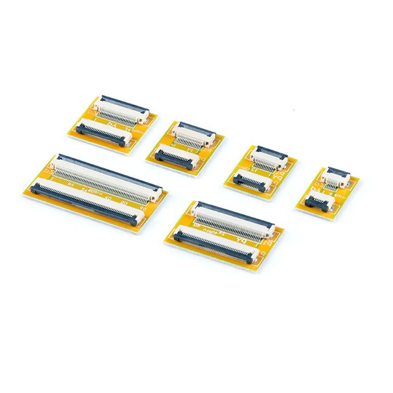 2PCS FPC FFC Flexible Flat Cable Extension Board 0.5MM/1.0MM Pitch 6 8 10 12 14 20 30 40 50 PIN Connector