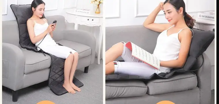 Massage mattress infrared heating neck air bag waist back hip multi-function positioning household massage chair cushion