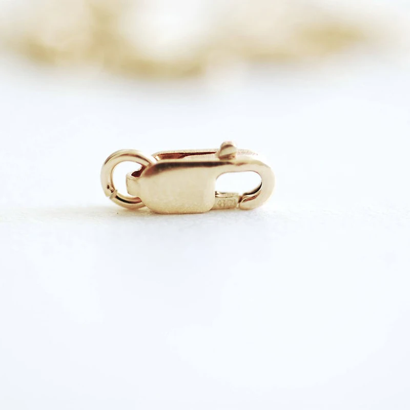 14K Goldfilled Karabinerverschluss mit offenem Ring, Großhandelsbedarf für Armbänder, Halsketten und handgemachten Schmuck – Detail 16