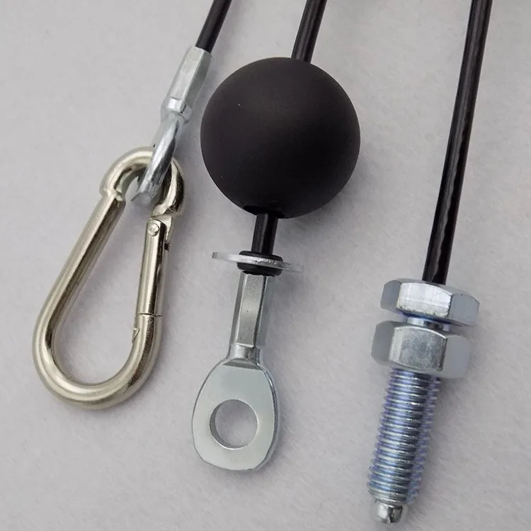 Cuerda de alambre especial para gimnasio, 5mm, 6mm de diámetro, depósito de peso de piel de PU, 800KG, accesorios para equipos de Fitness