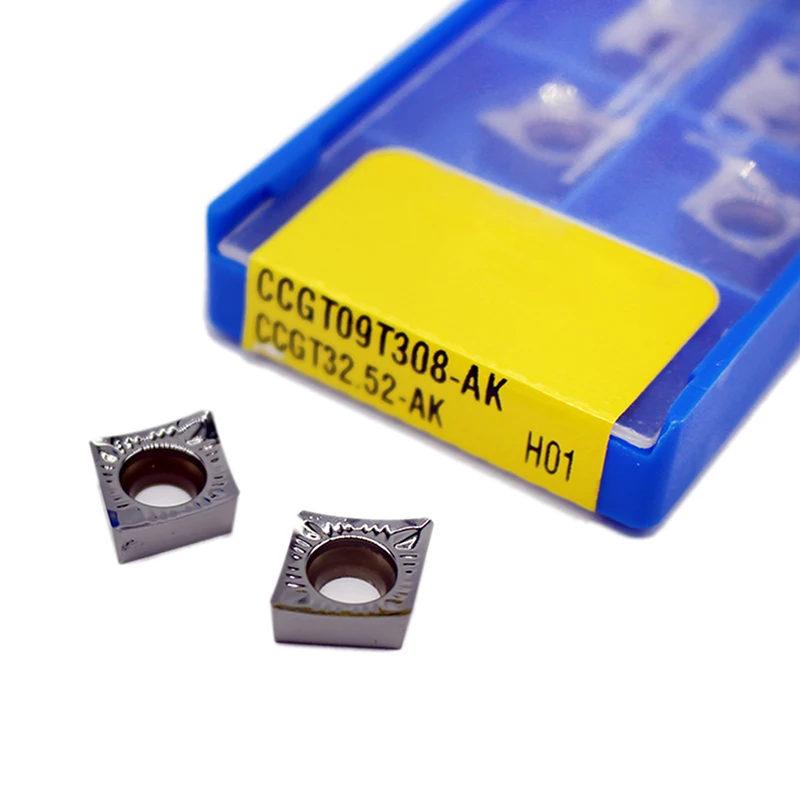 CCGT060202 CCGT060204 CCGT09T304 AK H01 Alat Balik Pisau Pemotong Aluminium Alat Potong Alat CNC AL + Kayu Logam TIN