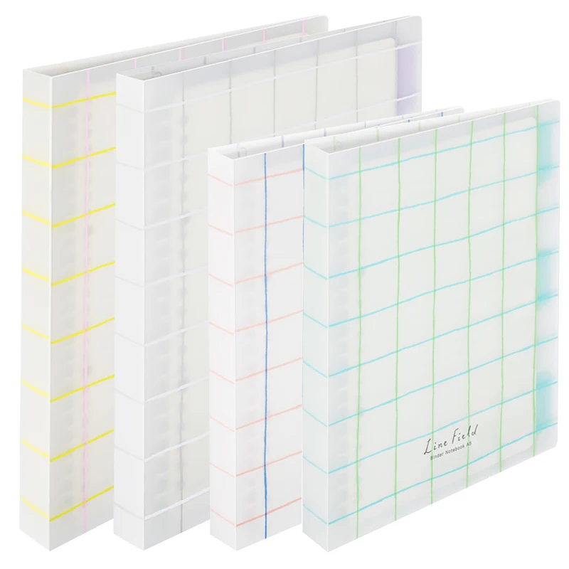 Japan KOKUYO Loose-leaf Note book Grid Impression Shell B5 / A5 Simple Core Paper Roll Classification Error Removable Notebook