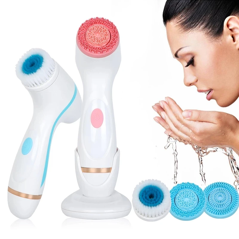 NEW Cleansing Brush Sonic Nu Face Rotating Cleansing Brush Galvanica Facial Spa System Can Deeply Clean and Remove Blackheads