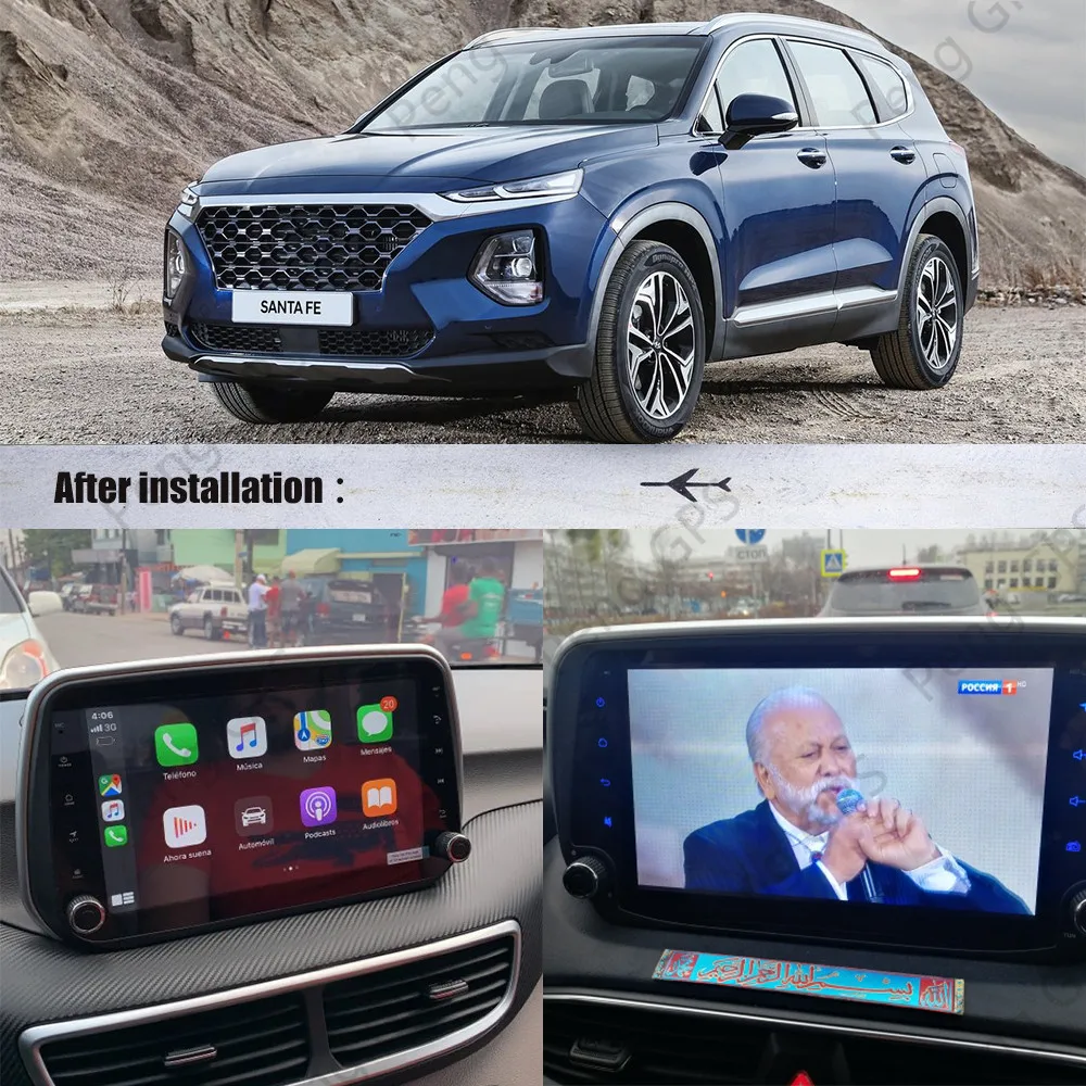 For Hyundai Tucson Santa Fe IX45 Android Radio 2018 - 2019 Car Multimedia Stereo PX6 DSP Player No DVD GPS Navigation Head unit