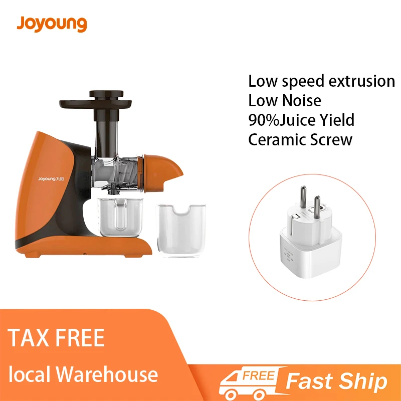 Joyoung mastigando juicer juicer lento com motor silencioso para imprensa fria juicer elétrico filtro livre fácil limpo