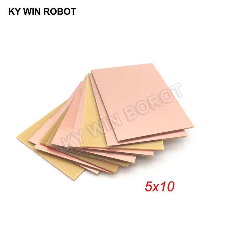 10 sztuk PF PCB jednostronna płyta pokryta miedzią DIY zestaw PCB laminowana płytka drukowana 5x10cm