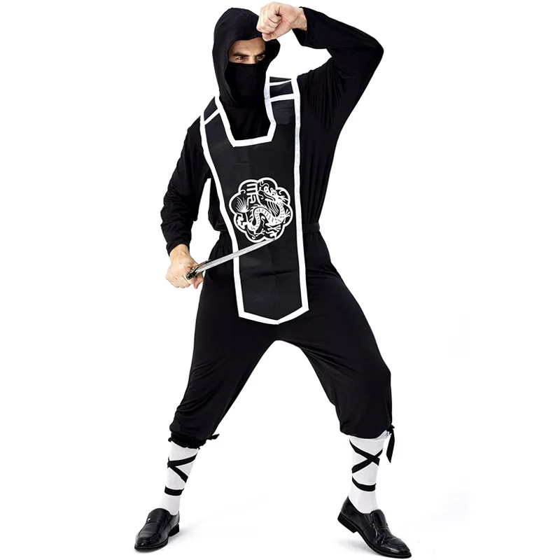 COLDKER Adult Men Halloween Warrior Costume Japanese Killer Cosplay Uniform