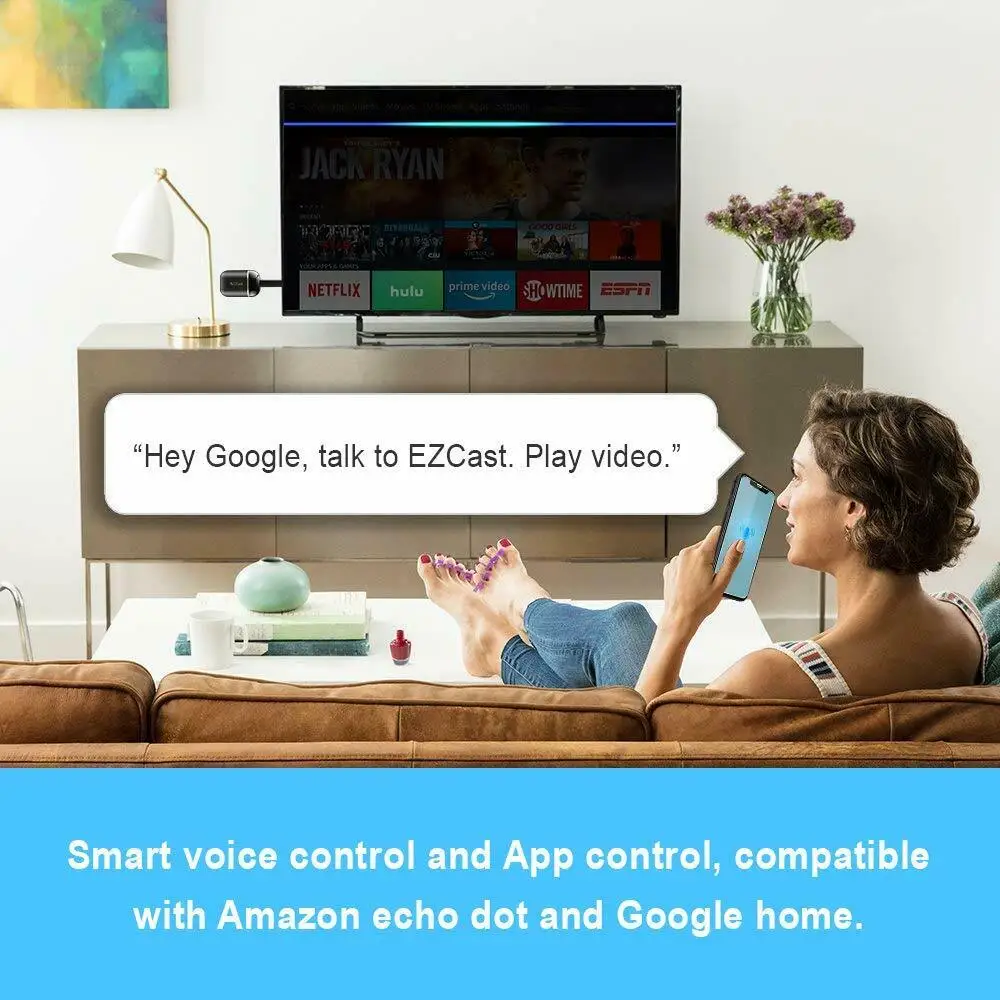 ดองเกิลจอแสดงผล WiFi, อะแดปเตอร์แสดงผลที่รองรับ faytun 4K ไร้สาย HDMI ไร้สายสายอัพเกรด5g