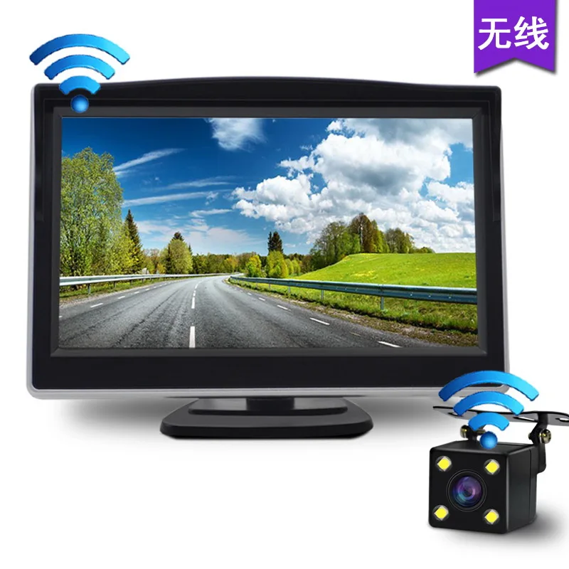 Qxny Wifi Wireless Rear View Camera Vehicle Folding Foldable 4.3\