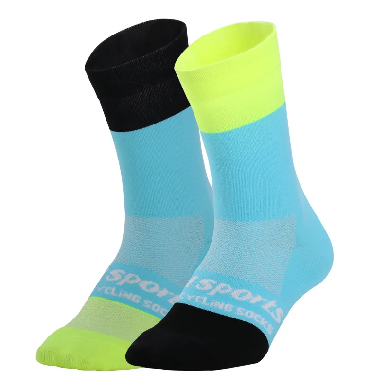 DH SPORTS New Cycling Socks Men Women Professional Breathable Bike Sock Personality Bicycle Racing Running Compression Sock