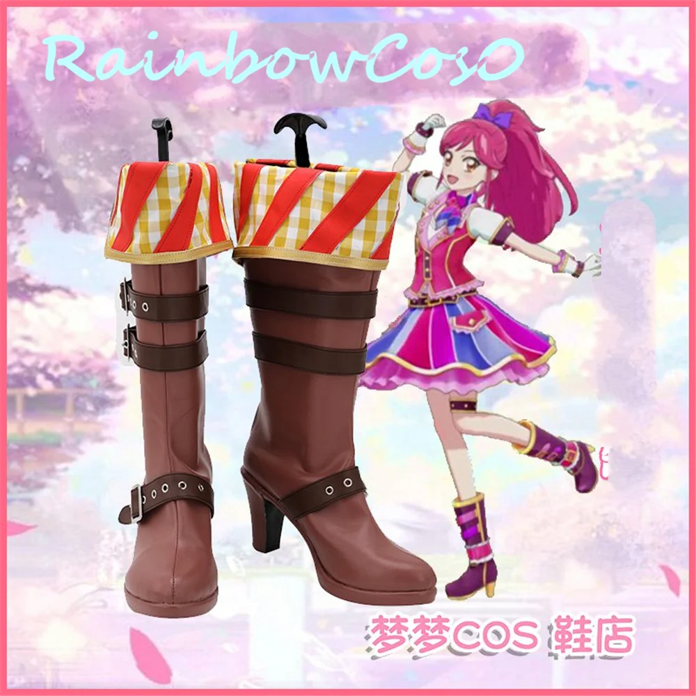 Aikatsu Otoshiro Seira Cosplay Shoes Boots Anime RainbowCos0 Christmas Game Anime Halloween W1860