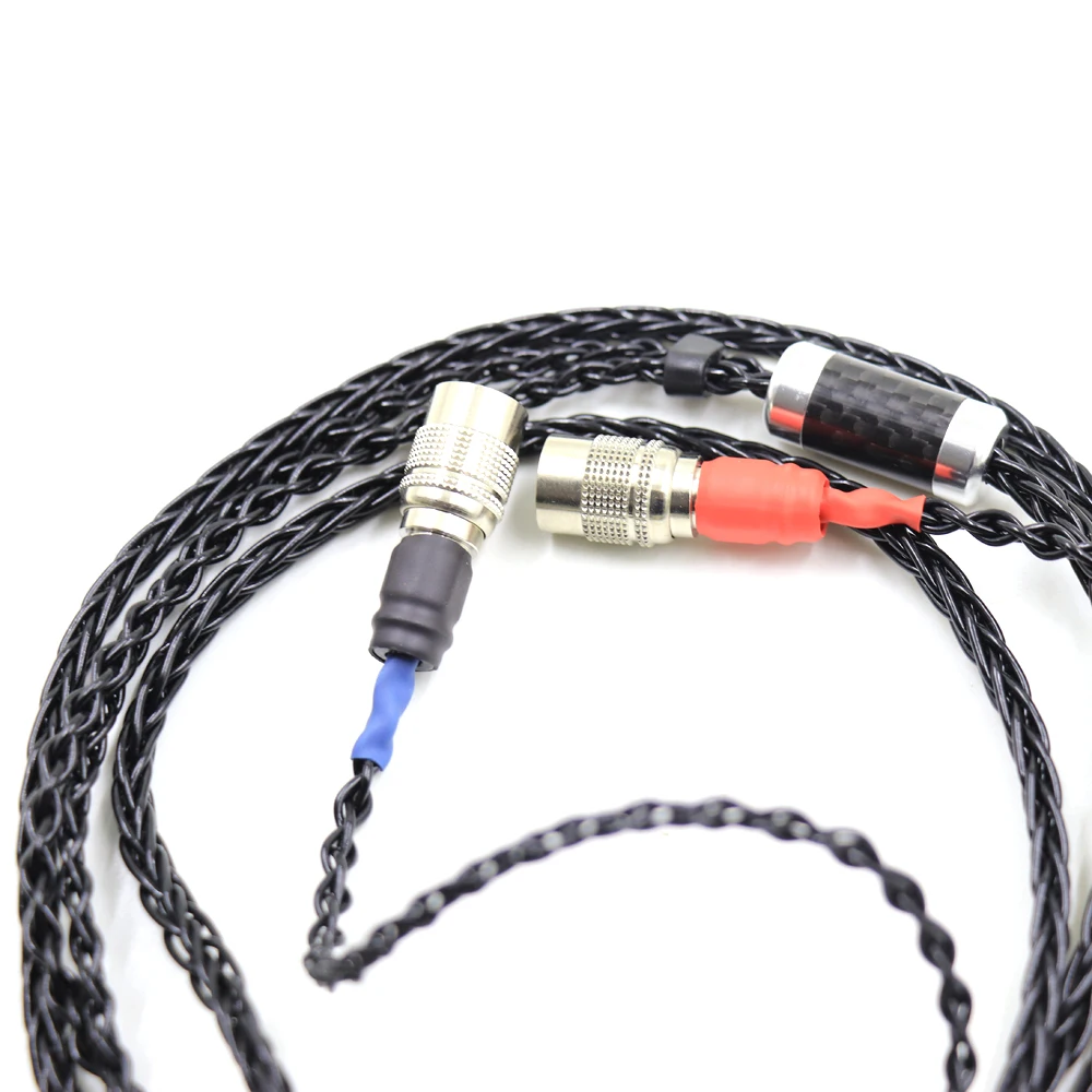 152 Core  Silver 2.5mm 3.5mm XLR Balanced Headphone Cable For Mr Speakers Ether Alpha Dog Prime