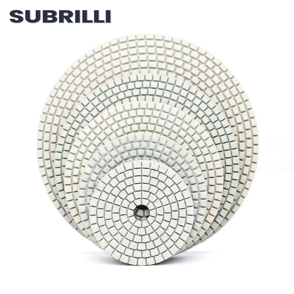 3/4/5/6/7 Inch Diamond Disc For Granite Marble Concrete Stone Wet Polishing Wheel 80/100/125/150/180mm Diamond Disc For Grinder