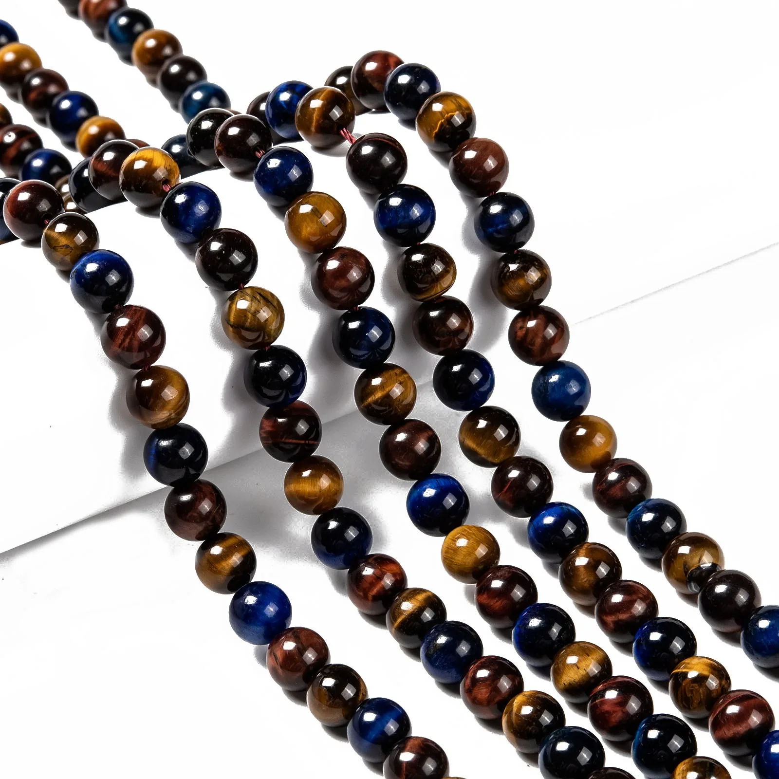 

4 6 8 10mm Natural Tiger Eye Beads Round Stone Bead for Bracelet Necklace Handmade DIY Jewelry Making Accessories