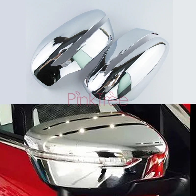 For Nissan X-trail Xtrail 2014 2015 2016 2017 2018 Chrome Side Wing Door Mirror Cover Decoration Car SUV Styling Accessories