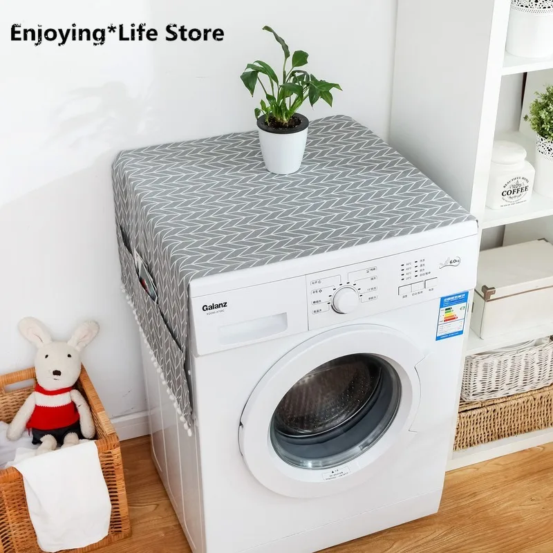 

Household Dust-proof Cover Cotton Washing Machine Covers Refrigerator Waterproof Storage Bag Pockets Protector Mask Accessories