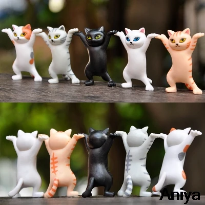 Dancing Cats Cartoon Enchanting Toy Doll Action Figures Interesting Cat Dolls Creative Desktop Ornamentsdecoration Gifts