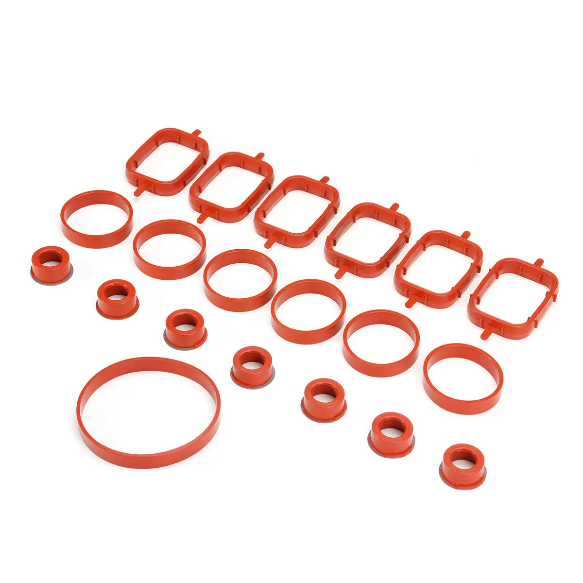 20Pcs rubber air intake manifold gasket repair kit 11617790198 11612246949 for BMW E87 E46 E90 E91 E92 E92 E93 E39 E60 M57