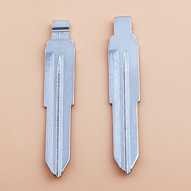 

10pcs 07# Blade Replacement Remote Flip Key For Mitsubishi Outlander Grandis ASX Pajero Car Blank KD VVDI MIT11 Key Blade