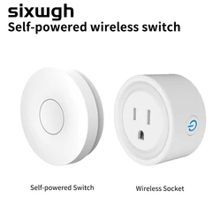 SIXWGH Wireless Switches Sockets set us plug adapter waterproof switch remote control power Outlet Relay for Electrical Safety