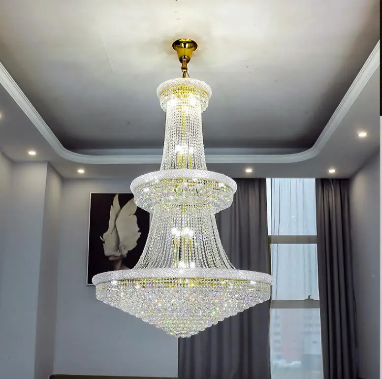 

Newly Crystal Chandelier Lighting For Living Room Bedroom Pendant K9 Crystal Ac90-26V E14 LED Bulbs Home Decorative Chandeliers