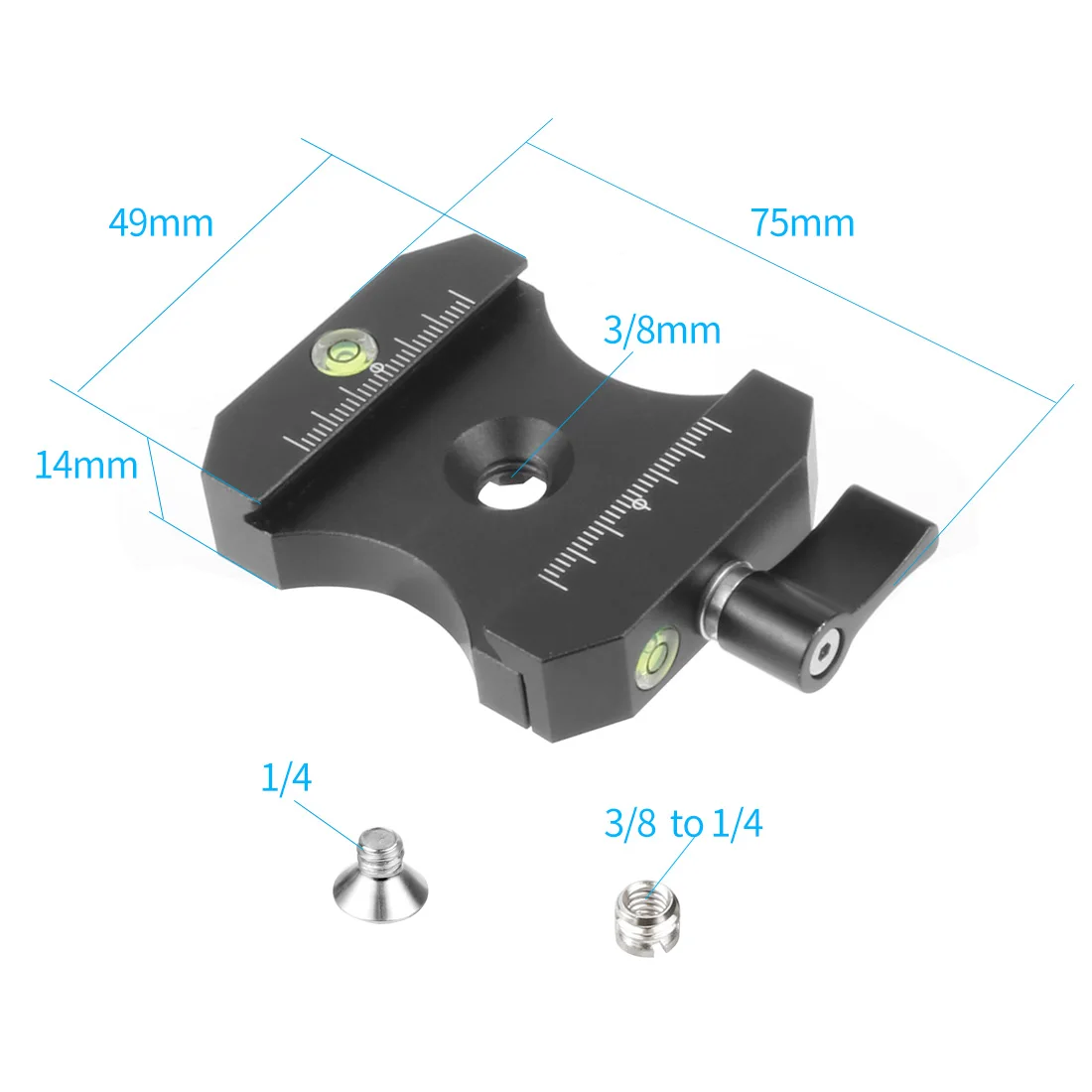 Universal Kamera Grundplatte Schulter Rig 15mm Stange Clamp Quick Release Adapter für Sony DSLR Käfig Vlog Schulter Unterstützung System – Detail 38