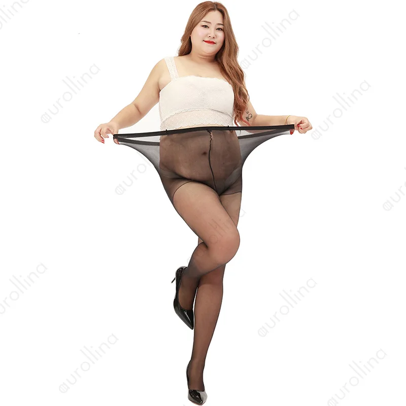 Rajstopy dla puszystych kobiet, seksowne rajstopy damskie 5XL, ciążowe rajstopy, gorące rajstopy plus size, cienkie rajstopy, bielizna dla grubych pań. — zdjęcie 2