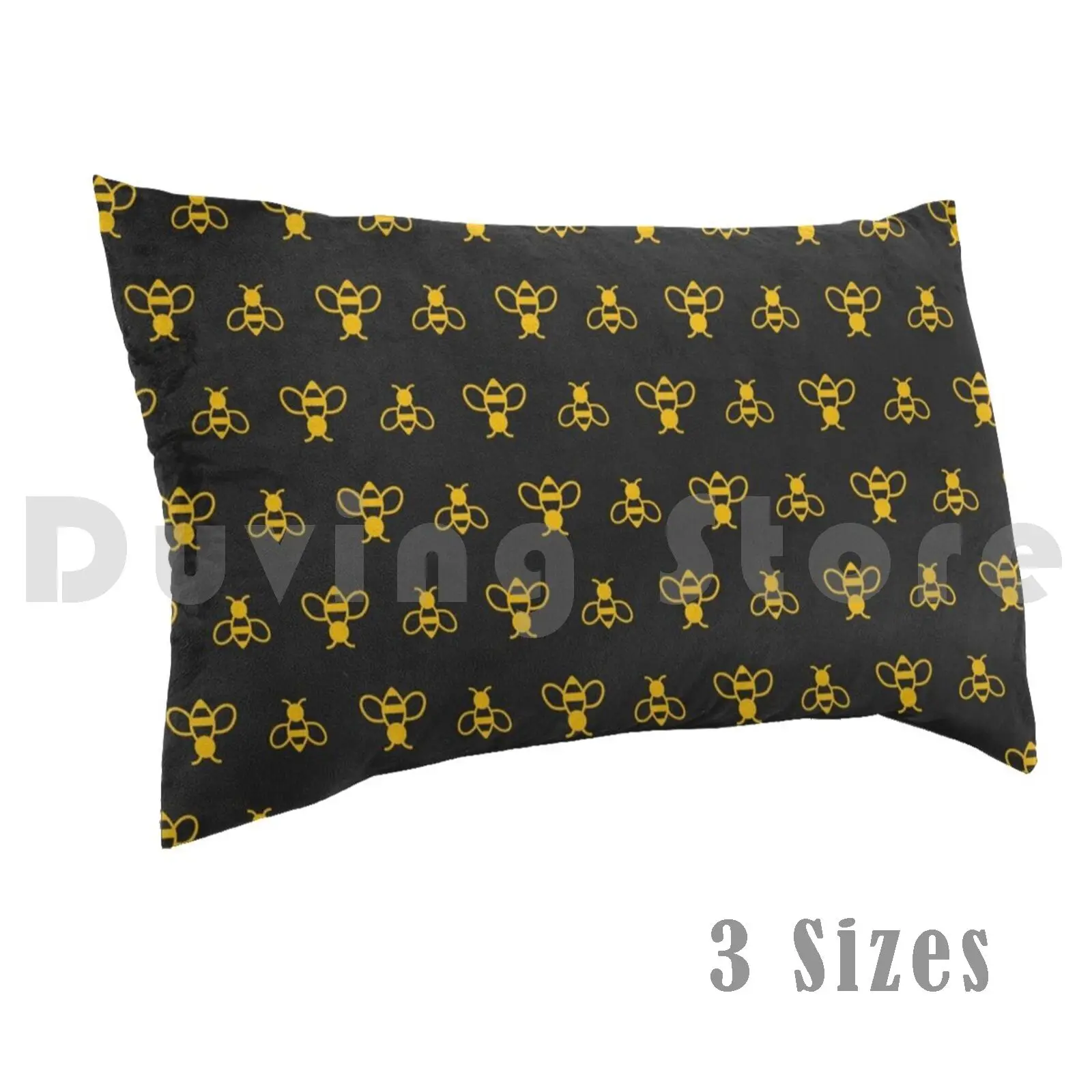 

Bees pillow Case 20 * 30 Inch Bees Honey Honey Bee Geometric Bee Hexagon Honeycomb Bumblebee Wing Bee Bees Honey