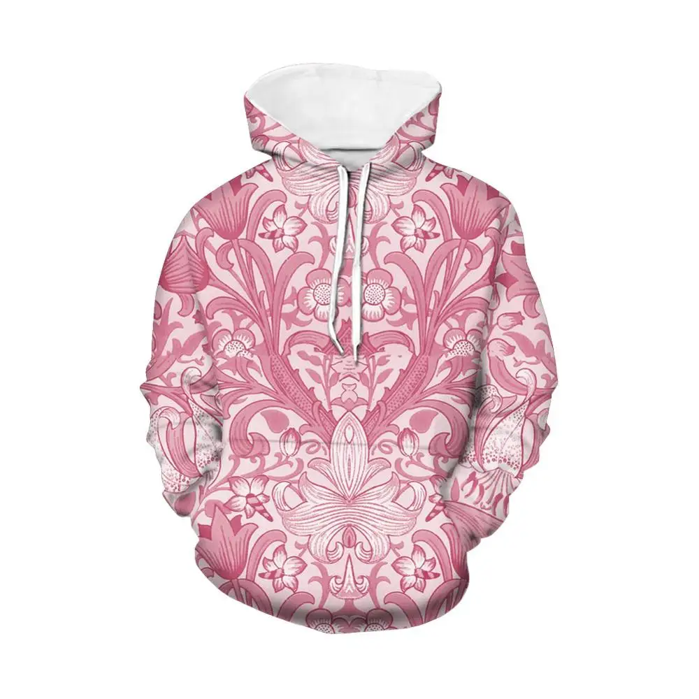 

POD Hoodies Women Colorful Polynesian Paisley Style Hawaii Print Casual Sublimation Hoodies Ladies Hoodie Hoodies