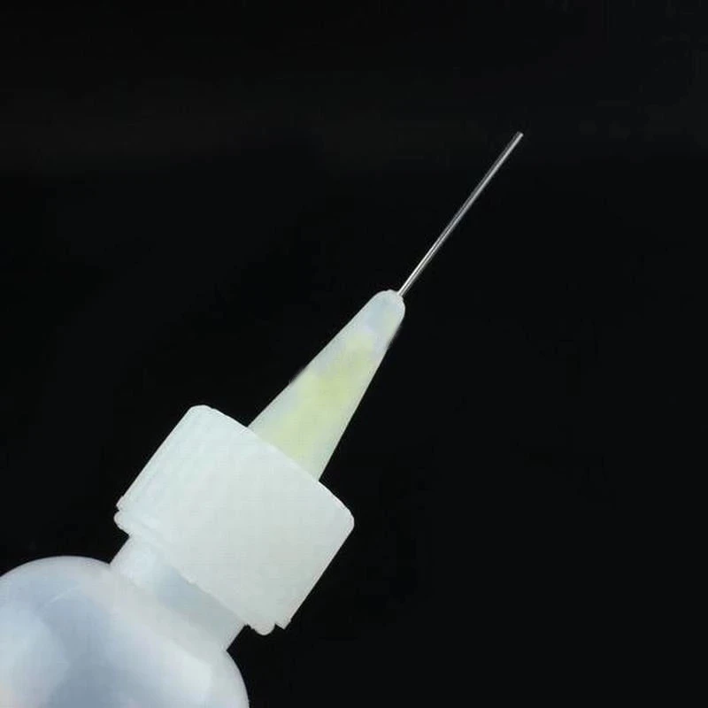 Soldering Cleaning Clear Liquid Flux Plastic Hand Bottle Needle Tip Alcohol Oil Dispenser Cleaner DIY Repair WTS-001 50ml