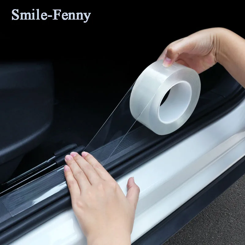 

For Citroen C5X 2021 2022 Nano Transparent Car Door Sill Trim Auto Threshold Protection Strip Anti-scratch Stickers Accessories