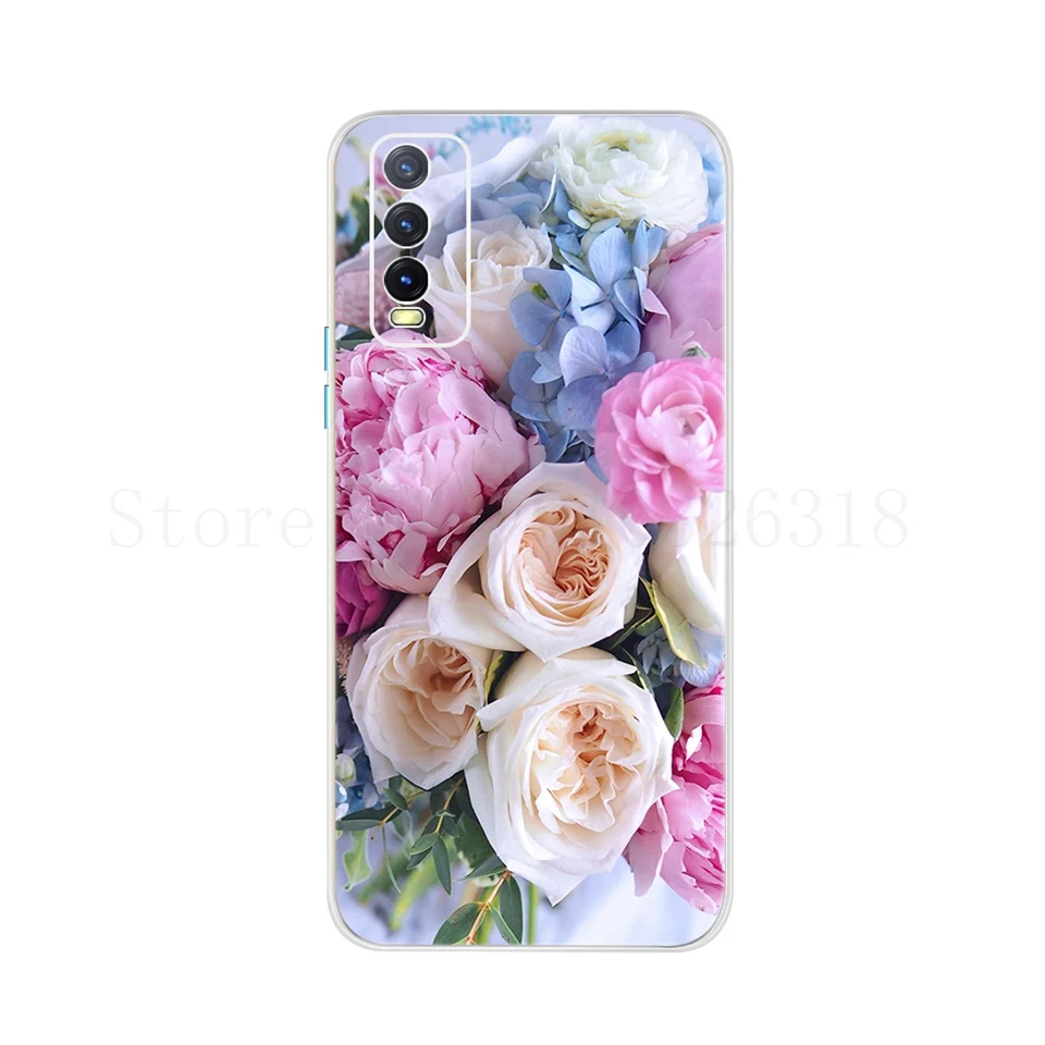 For vivo Y20 Y20i Case Couple Silicone Phone Cases For vivo Y20 Y 20 I 2020 Thin Soft TPU Back Cover Coque Fundas Girls case