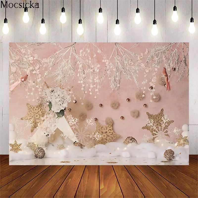 Mocsicka عيد الميلاد التصوير خلفية ندفة الثلج خلفية الأطفال صورة عيد الميلاد الوليد الطرف الديكور الدعائم استوديو الصور