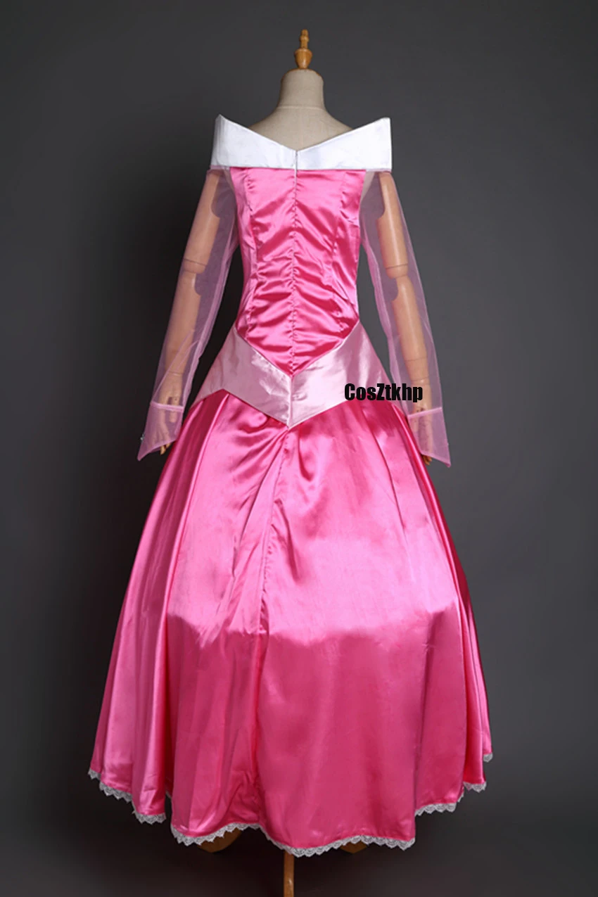 Movie sleeping beauty Princess Aurora Cosplay Costume Adult Dresses Halloween Christmas Woman Cloak Dress wigs girls tailor made