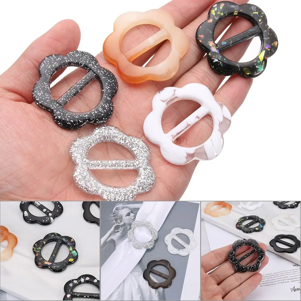 

Flower Clothing Decor DIY Crafts Garment Accessories T-shirt Clips Shirt Button Scarf Clips Ring Belt Buckle