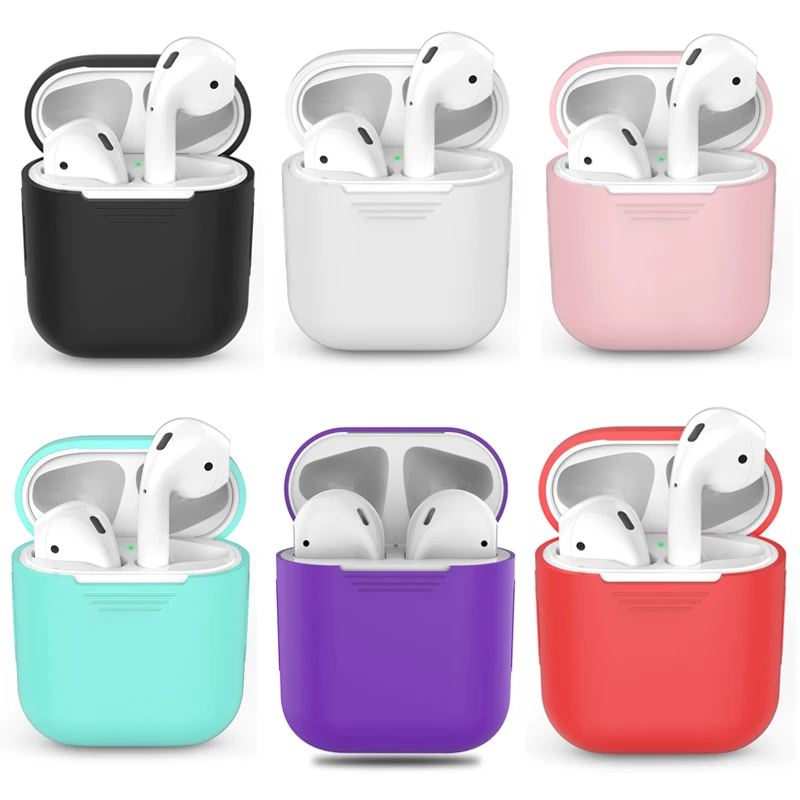 2024 New Silicone Bluetooth Wireless Earphone Case For Apple Air Pods 2 1 Protective Cover Skin Accessories Charging Box