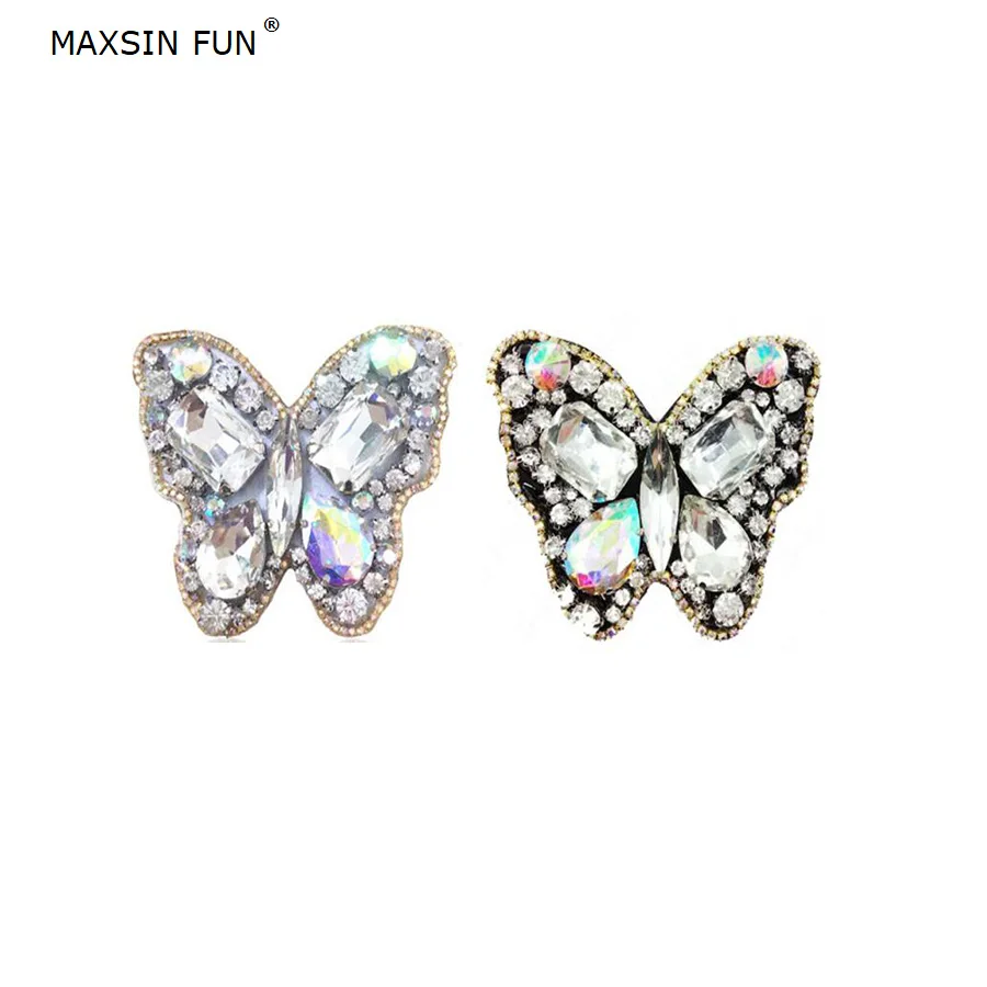 

MAXSIN-Korean Fashion Butterfly Flower DIY Diamond Accessories, Handmade Jewelry, Shoes Decorations, New, 1 Pair